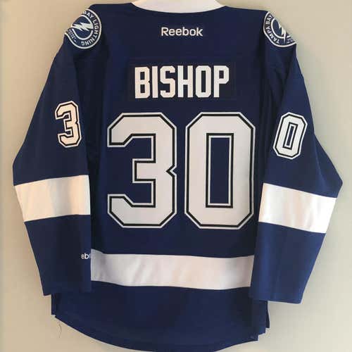 Reebok Premier Tampa Bay Lightning BISHOP Jersey LARGE