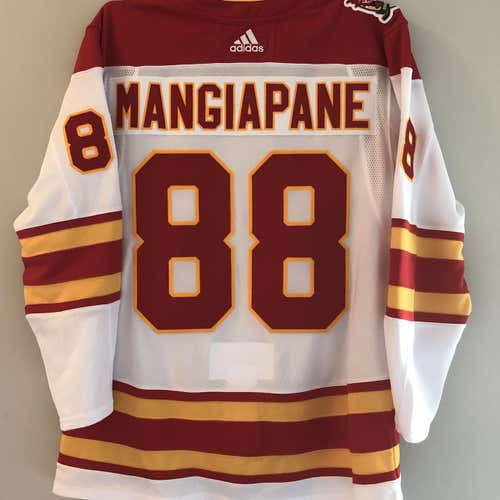 Adidas AdiZero Calgary Flames MANGIAPANE Heritage Classic Jersey Sz 52