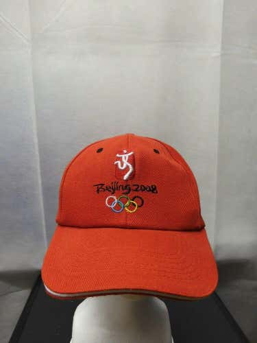 Beijing 2008 Olympics Strap back Hat Red Embroidered