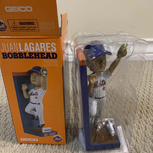 NEW Juan Lagares Mets Bobblehead