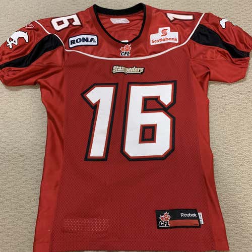 SIGNED CFL Calgary Stampeders Reebok 46’ Dales Jersey