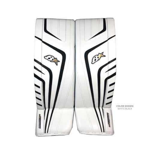 White New Intermediate 32" Brian's Brians Optik 9.0 Goalie Leg Pads (Without tags)