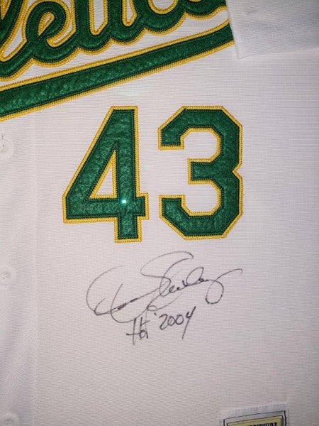 Framed Dennis Eckersley Oakland Athletics Autographed Green Nike