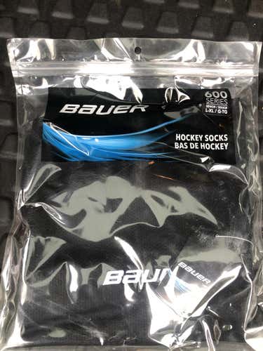 Black New Senior Large Bauer Socks