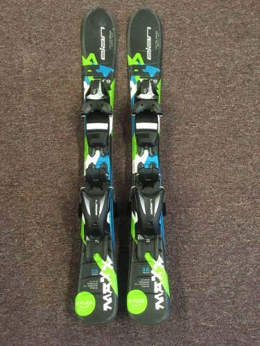 80 Cm Elan U-Flex Maxx Boys & Girls Skis w/ Elan 4.5 EL JR Bindings