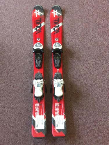 100 Cm Volkl Junior Boys & Girls Skis w/ Marker 4.5 vMotion JR Bindings