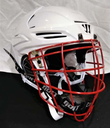 Warrior PX2 Fatboy Helmet w/ Gait G7 Cage Red - White Large - NEW
