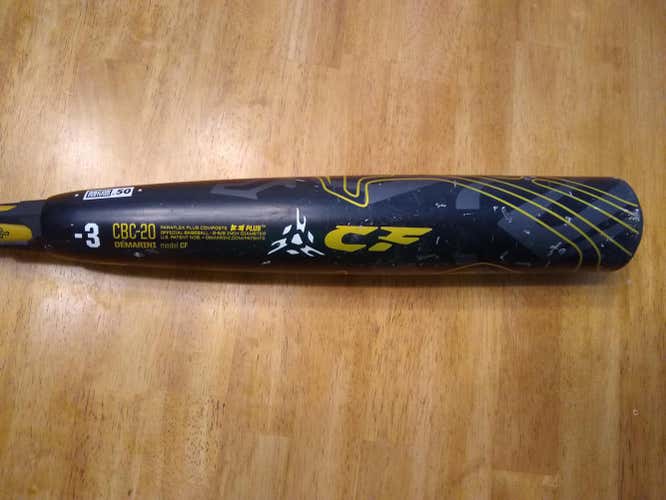 Used Kid Pitch (9YO-13YO) BBCOR Certified 2020 DeMarini Composite CF Zen Bat (-3) 28 oz 31"