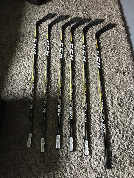 New Senior CCM Right Handed Super Tacks 2.0 Hockey Stick Toe Pattern Pro Stock