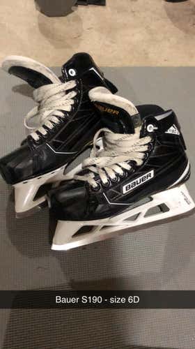 Senior Bauer Supreme S190 Regular Width Size 6 Hockey Goalie Skates