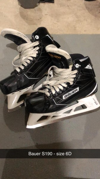 Senior Bauer Supreme S190 Regular Width Size 6 Hockey Goalie Skates