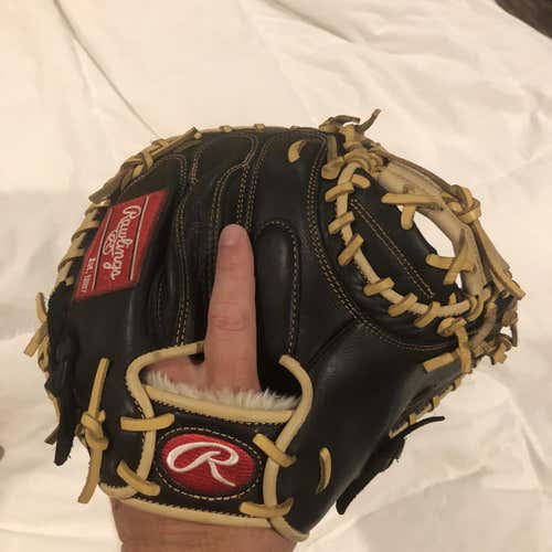 Black Used High School/College Rawlings Catcher's Gold Glove Elite 32.5"