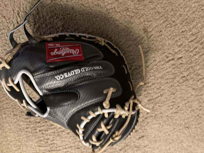 Like new Rawlings Right Hand Throw Catcher's Heart of the Hide Baseball Glove 34"