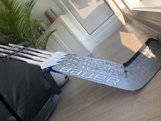4x Used Senior Bauer Regular Supreme 1S Goalie Stick 26" Paddle Pro Stock