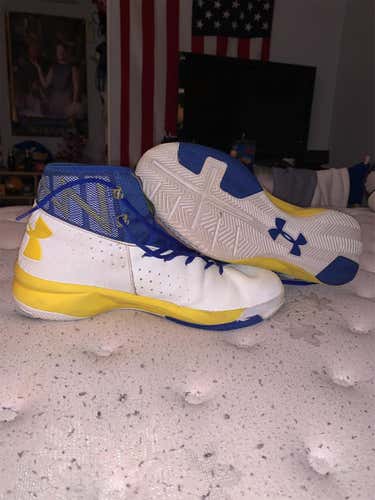 Blue White And Gold Men's Size 11 (Women's 12) Under Armour Shoes