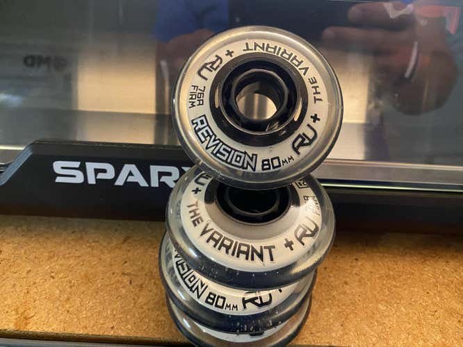 Revision Variant FIRM 80MM Roller Inline Hockey Wheels - Set of 4