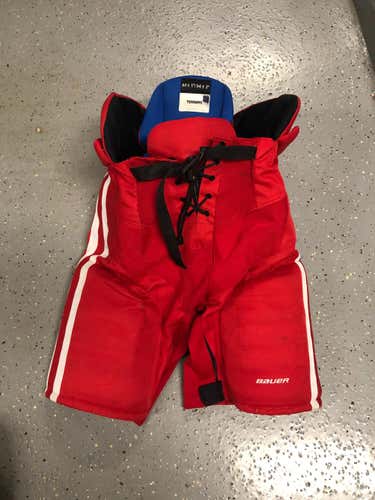 Boston University Custom Pro Bauer Hockey Pants (Medium +1")
