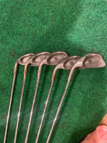 Men's Left Hand Stiff Flex Steel Shaft Iron Set