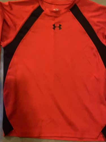Baseball Compression Under Armour Heatgear Red Used Youth Large