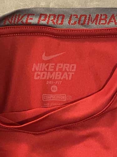 Nike Pro Combat - Red Compression Used Youth XL