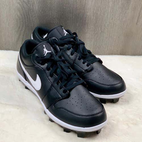 Air Jordan 1 Retro MCS Low Baseball Cleats Black CJ8524-001 Men's Size 11.5