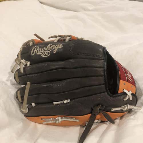 Gray Kid Pitch (9YO-13YO) Infield Custom Select 11.5" Baseball Glove