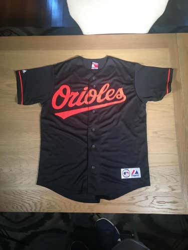Black Used Baltimore Orioles #21 Adult Large Majestic Jersey