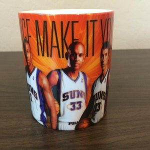 Phoenix Suns NBA Basketball SUPER AWESOME PLANET ORANGE Coffee Cup Mug!