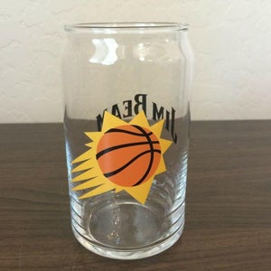 Phoenix Suns NBA Basketball SUPER AWESOME JIM BEAM 12 Ounce Drinking Glass!