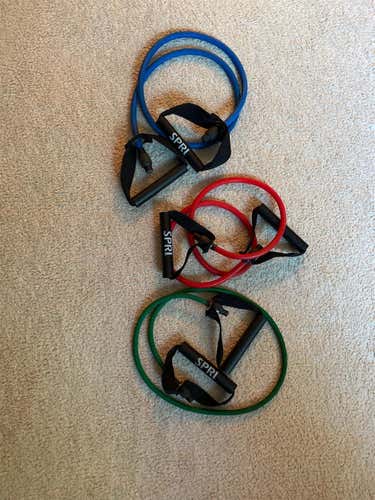 SPRI Bands (3 Colors) Workout Bands Great Condition
