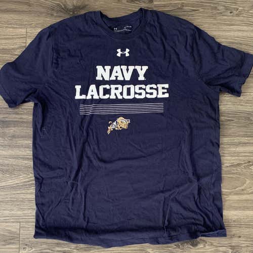 Navy Lacrosse Men's XL Under Armour Shirt