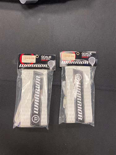 2-Pack White New Warrior Goalie Hard Mesh