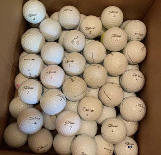 White Used Titleist Pro V1 36 Pack (3 Dozen) Balls