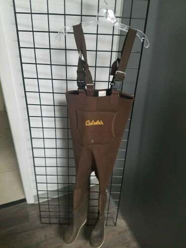 Cabela's Youth Fishing Waders With Boots Felt On Bottom Size 3