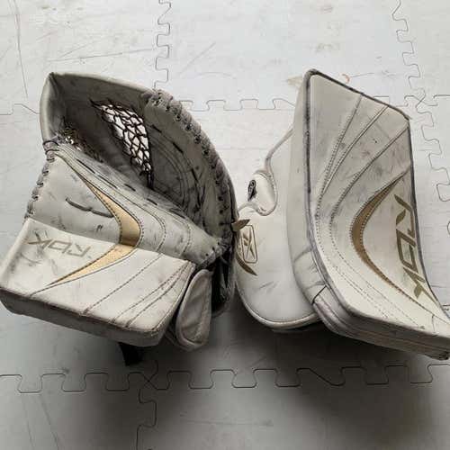 White Senior Regular 8K And Reebok Goalie Skates