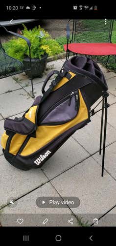 Yellow Used Unisex Wilson Carry Bag
