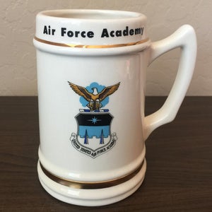 US Air Force Academy NCAA SUPER VINTAGE 1980's Military College Stein Mug!