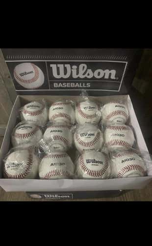 New Wilson 12 Pack (1 Dozen) Baseballs
