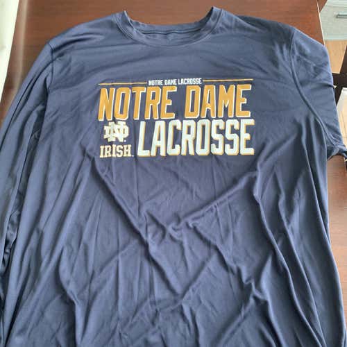 Notre Dame Lacrosse Blue Unisex XL Champion Shirt