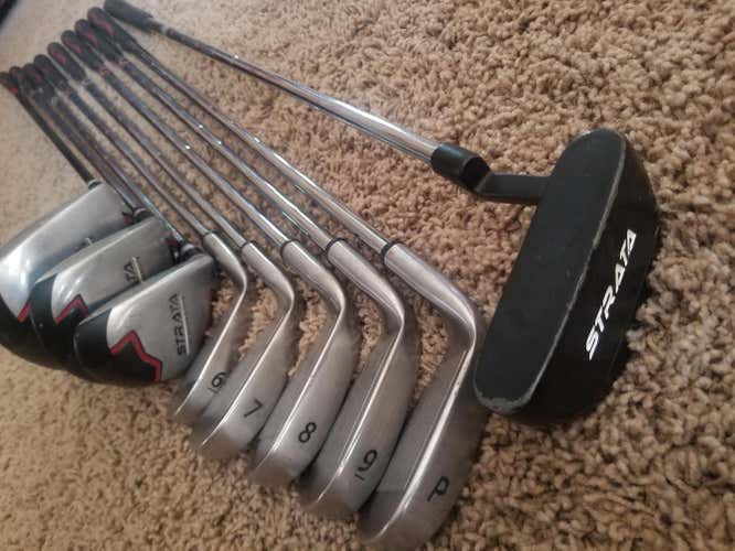 Used Men's Callaway Right Handed Strata Clubs (Full Set) Stiff Flex