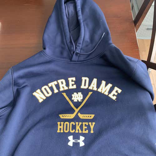 Notre Dame Hockey Blue Unisex Large Under Armour Sweatshirt