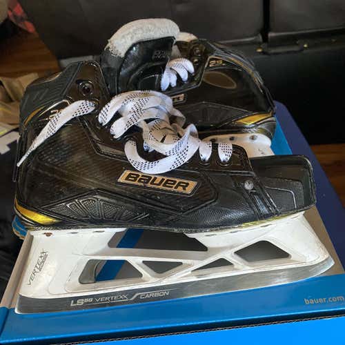 Senior Bauer Supreme 2s Pro Regular Width Size 7.5 Hockey Goalie Skates