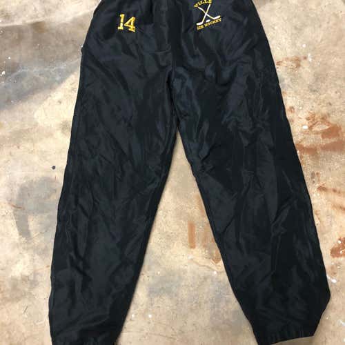 Black Men's Large #14 Ville Ice Hockey Team Issued Pants
