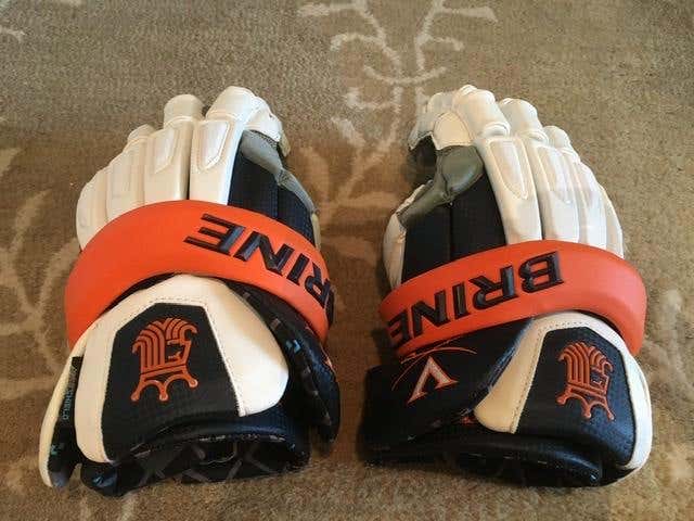 Used Brine King Elite Lacrosse Gloves 13"