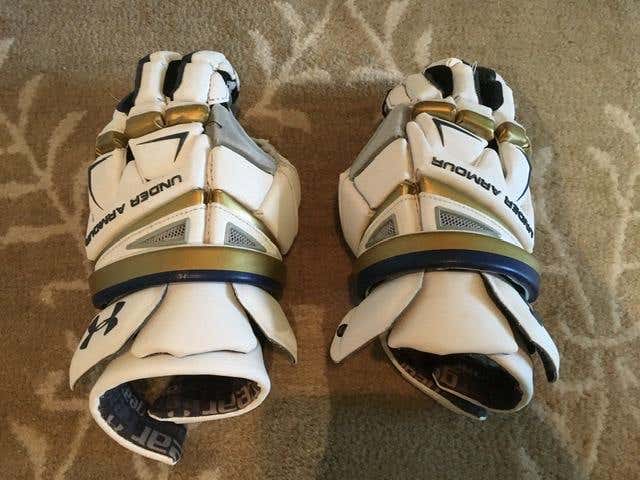 Used Under Armour Engage Lacrosse Gloves 13"