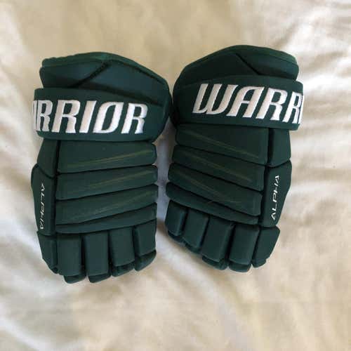 Green Junior Warrior Alpha QX4 12" Gloves