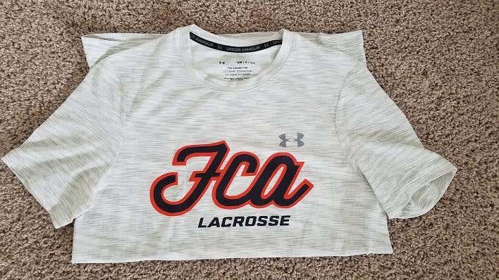 White New Adult Unisex Small Under Armour Shirt FCA