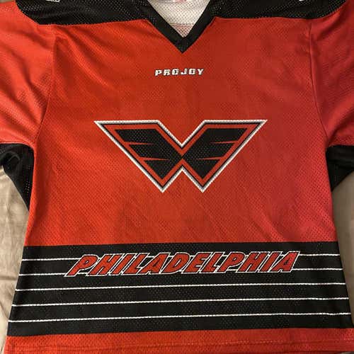 Red Men's VTG Philadelphia Wings Old Logo Projoy Jersey