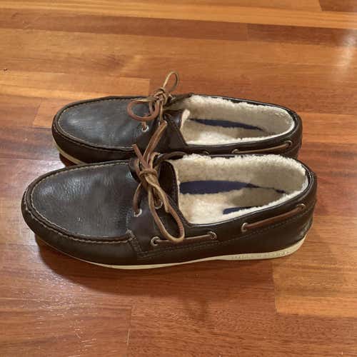 Brown Leather Sherpa Lined Men's Size Men's 10.5 (W 11.5) Sperry Top Sider Boat Shoes