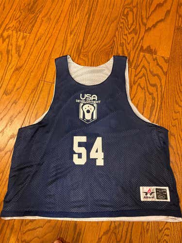 Blue And White USA Development Combine Pinnie (#54)